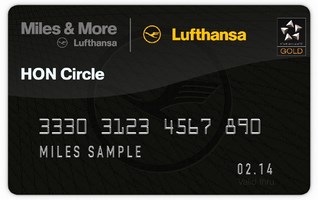 Miles & More Servicecard HON status of Lufthansa